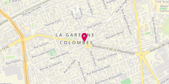 Plan de CIC, 4 Rond-Point du Souvenir Français, 92250 La Garenne-Colombes