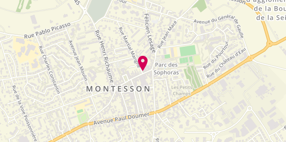 Plan de BNP Paribas - Montesson, 25 Rue du Général Leclerc, 78360 Montesson
