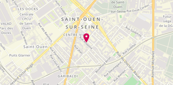 Plan de Cabinet Mazigh Berthelot, 29 Rue Anselme, 93400 Saint-Ouen-sur-Seine