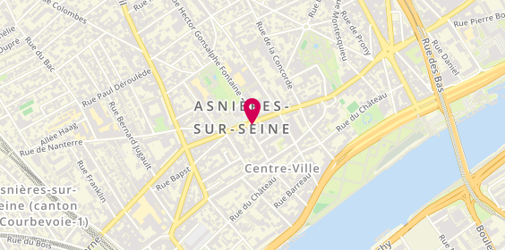 Plan de BNP Paribas - Asnieres Hotel de Ville, 10 Place de l'Hotel de Ville, 92600 Asnières-sur-Seine
