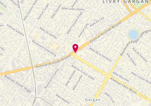 Plan de Livry Gargan Bnppf, 14-16 avenue Aristide Briand, 93190 Livry-Gargan