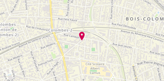 Plan de La Garenne Colombes Vallees, 3 avenue Joseph Froment, 92250 La Garenne-Colombes