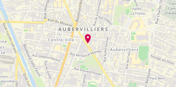 Plan de BNP Paribas - Aubervilliers, 9 avenue de la République, 93300 Aubervilliers