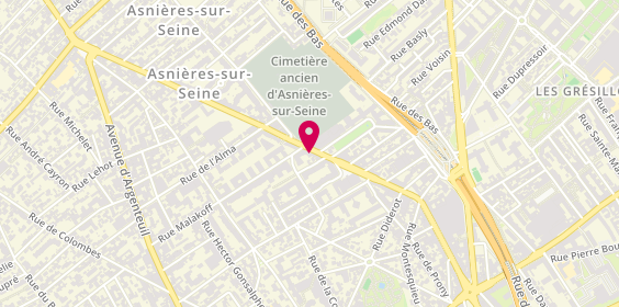 Plan de BRED-Banque Populaire, 105 Boulevard Voltaire, 92600 Asnières-sur-Seine