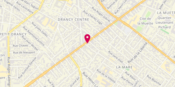 Plan de Caisse d'Epargne Drancy, 72 avenue Henri Barbusse, 93700 Drancy
