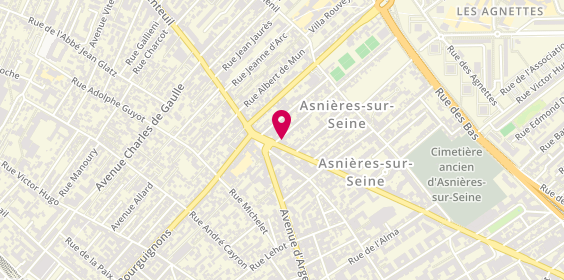 Plan de BNP Paribas - Asnieres, 196 Boulevard Voltaire, 92600 Asnières-sur-Seine