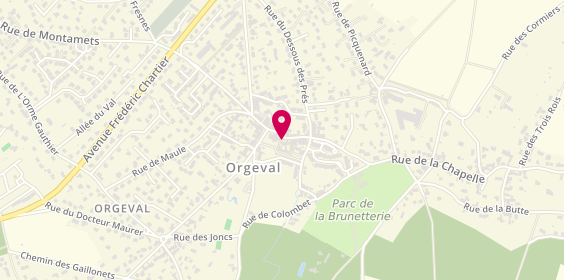 Plan de BNP Paribas - Orgeval, 2 Rue de la Chapelle, 78630 Orgeval