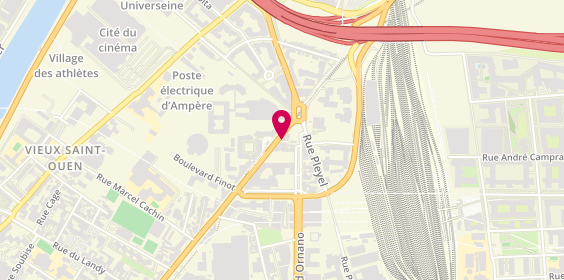 Plan de BNP Paribas - Saint Denis Pleyel, 163 Boulevard Anatole France, 93200 Saint-Denis