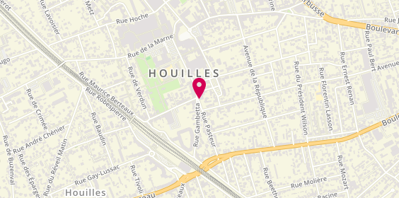Plan de Caisse d'Epargne Houilles, 1 Rue Pasteur, 78800 Houilles