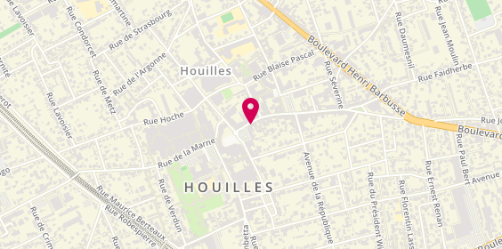 Plan de Houilles, 2 Rue Gabriel Péri, 78800 Houilles