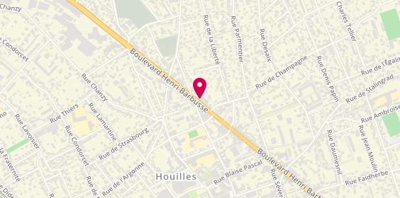 Plan de Banque BCP Houilles, 94 Boulevard Henri Barbusse, 78800 Houilles