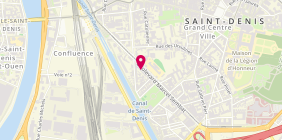 Plan de CIC Iberbanco, 39 Boulevard Marcel Sembat, 93200 Saint-Denis