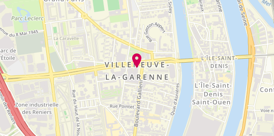 Plan de Caisse d'Epargne Villeneuve-la-Garenne, 235 Boulevard Galliéni, 92390 Villeneuve-la-Garenne