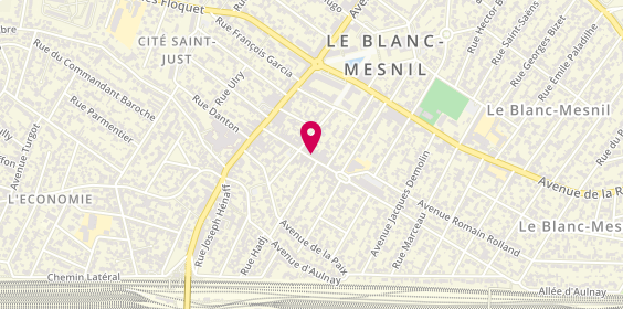 Plan de Cic le Blanc Mesnil, 25 avenue Pierre et Marie Curie, 93150 Le Blanc-Mesnil