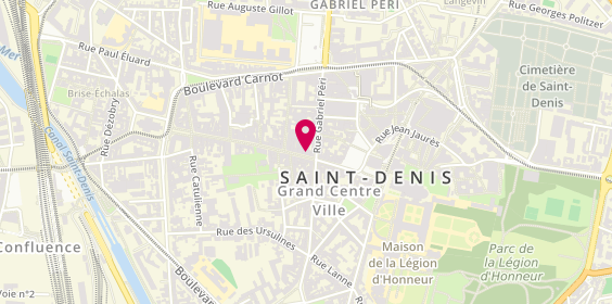 Plan de LCL Banque et assurance, 24 Rue de la République, 93200 Saint-Denis