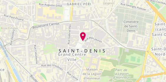 Plan de Caisse d'Epargne Saint-Denis, 19 place Jean Jaurès, 93200 Saint-Denis