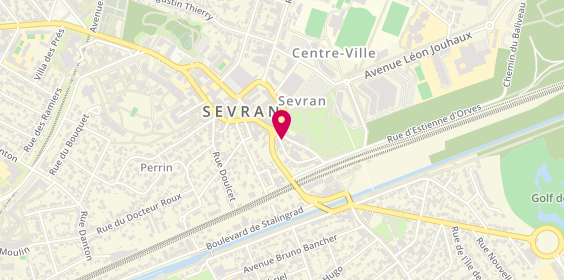 Plan de BNP Paribas - Sevran, 17 Rue Lucien Sportiss, 93270 Sevran