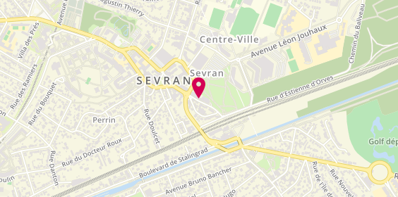 Plan de Caisse d'Epargne Sevran, 12 Rue Lucien Sportiss, 93270 Sevran
