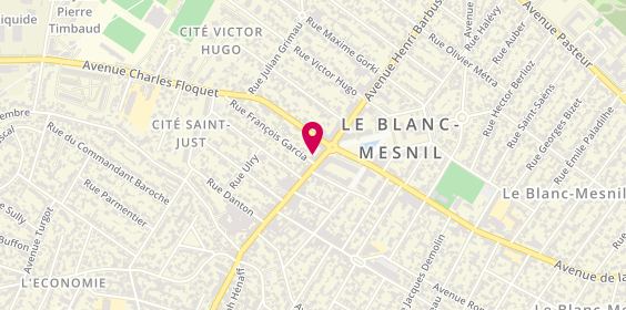 Plan de LCL Banque et assurance, 41 avenue Henri Barbusse, 93150 Le Blanc-Mesnil