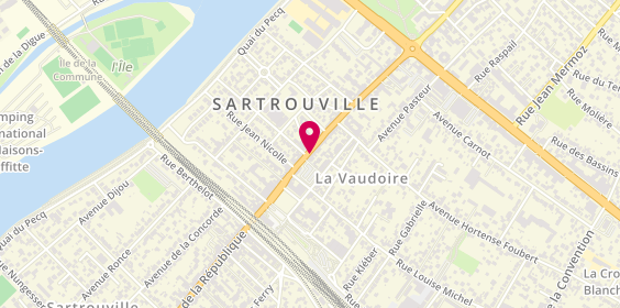 Plan de Sartrouville Gare, 63 avenue Jean Jaurès, 78500 Sartrouville