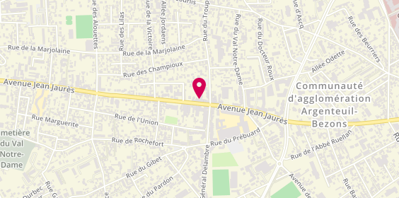 Plan de LCL, 170 avenue Jean Jaurès, 95100 Argenteuil