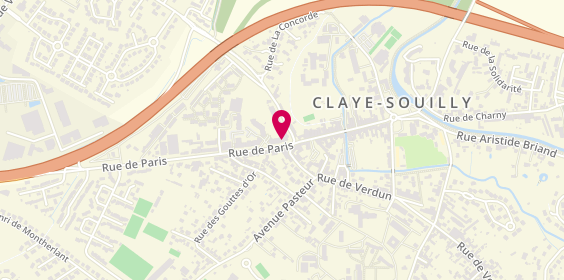 Plan de BNP Paribas - Claye Souilly, Rue Jean Jaurès 9-9 Bis, 77410 Claye-Souilly