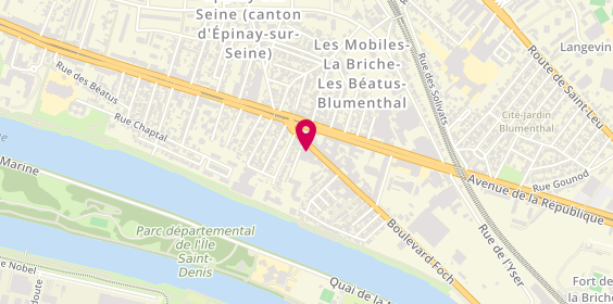 Plan de BNP Paribas, 51-53 Boulevard Foch, 93800 Épinay-sur-Seine