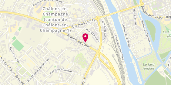 Plan de Crédit Agricole - Agence Châlons-en-Champagne Rive gauche, 32 avenue de Paris, 51000 Châlons-en-Champagne
