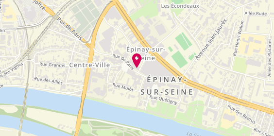 Plan de Caisse d'Epargne Epinay-sur-Seine, 24-26 Rue de Paris, 93800 Épinay-sur-Seine