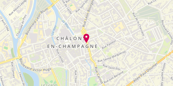 Plan de Chalons Pl Godart, 2 Rue Prieur de la Marne, 51000 Châlons-en-Champagne