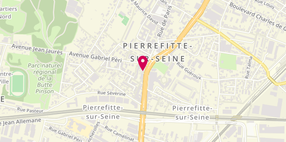 Plan de LCL Banque et assurance, 4 avenue Lénine, 93380 Pierrefitte-sur-Seine