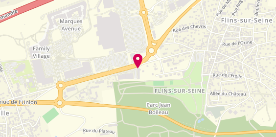 Plan de Bnp Paribas, Route Départementale 14, 78410 Flins-sur-Seine