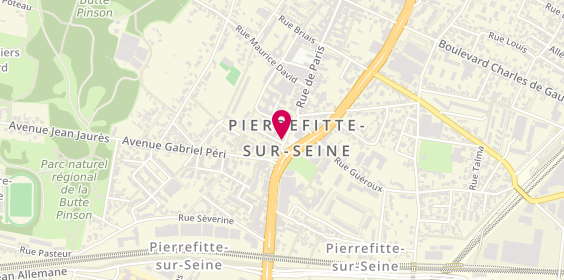 Plan de Banque Populaire Rives de Paris, 7 Rue de Paris, 93380 Pierrefitte-sur-Seine