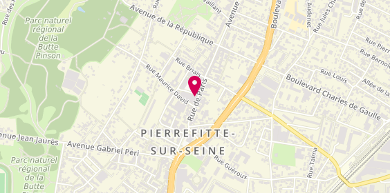 Plan de Caisse d'Epargne Pierrefitte, 47 Rue de Paris, 93380 Pierrefitte-sur-Seine