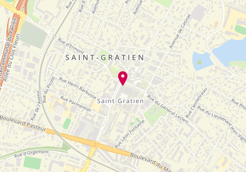 Plan de LCL Banque et assurance, 2 Rue du Général Leclerc, 95210 Saint-Gratien