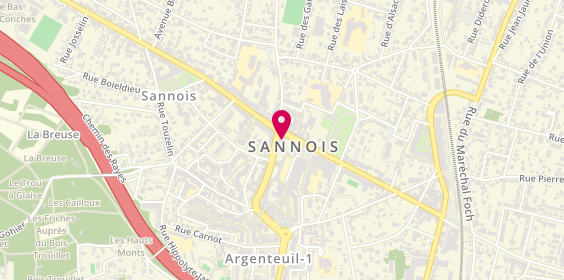 Plan de Caisse d'Epargne Sannois, 61-63 Boulevard Charles de Gaulle, 95110 Sannois