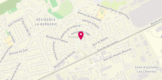 Plan de BNP Paribas - Elisabethville, 5 place de l'Étoile, 78410 Aubergenville