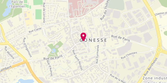 Plan de BNP Paribas - Gonesse, 62 Rue de Paris, 95500 Gonesse