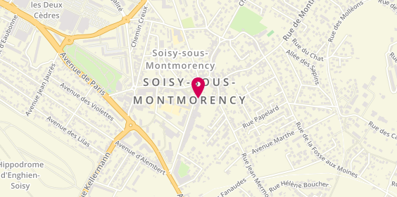 Plan de BNP Paribas - Soisy Sous Montmorency, 5 avenue du Général de Gaulle, 95230 Soisy-sous-Montmorency