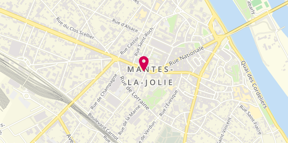 Plan de Crédit Mutuel, 5 avenue de la République, 78200 Mantes-la-Jolie