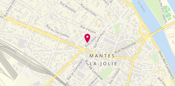 Plan de Caisse d'Epargne Mantes Castor, 66-68 Rue Castor, 78200 Mantes-la-Jolie