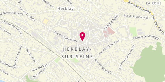 Plan de BNP Paribas - Herblay, 5 place de la Libération, 95220 Herblay-sur-Seine