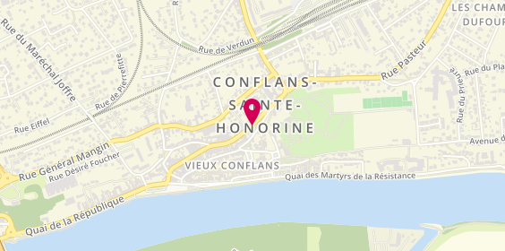 Plan de MACIF, 60 Rue Maurice Berteaux, 78700 Conflans-Sainte-Honorine