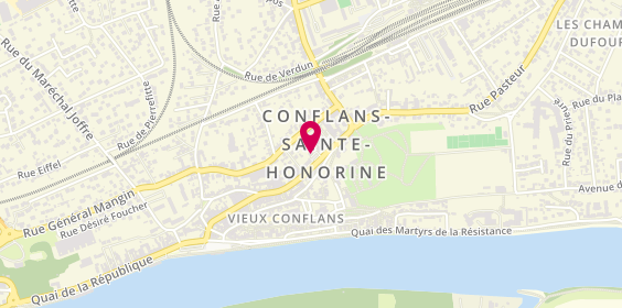 Plan de Caisse d'Epargne Conflans Centre, Sentier de la Mairie, 78700 Conflans-Sainte-Honorine