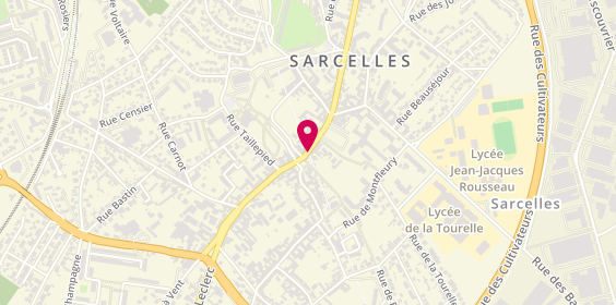 Plan de BNP Paribas - Sarcelles, 80 Rue Pierre Brossolette, 95200 Sarcelles