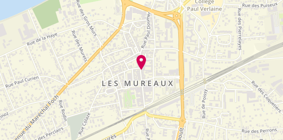 Plan de BNP Paribas - Les Mureaux Centre, 77 Rue Paul Doumer, 78130 Les Mureaux