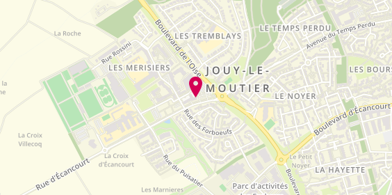 Plan de BNP Paribas - Jouy le Moutier, 16 Rue Maurice Ravel, 95280 Jouy-le-Moutier