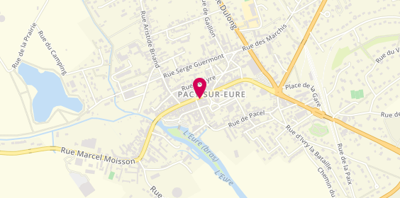 Plan de Caisse d'Epargne Pacy sur Eure, 64 Rue Edouard Isambard, 27120 Pacy-sur-Eure