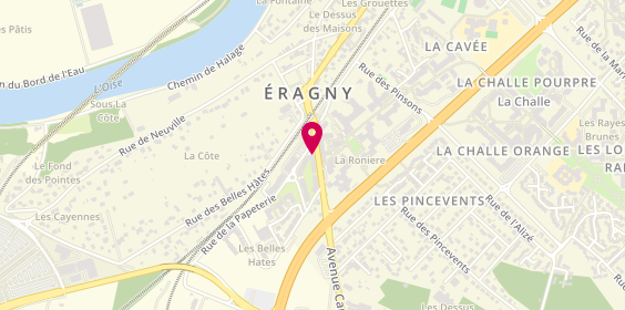 Plan de BNP Paribas - Eragny, 2 A Rue de la Papeterie, 95610 Éragny