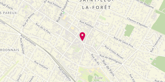 Plan de BNP Paribas - Saint Leu la Foret, 8 Rue du Général Leclerc, 95320 Saint-Leu-la-Forêt